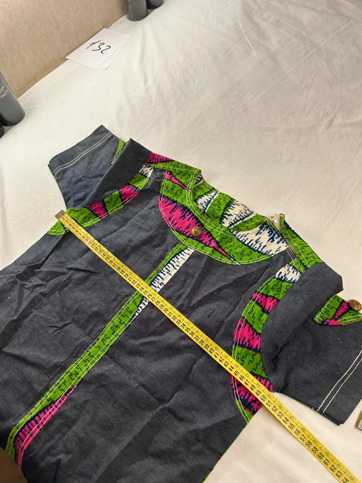 Vintange traditionele jurk met veelkleurige print – photo 8